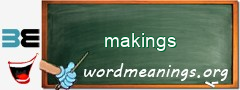 WordMeaning blackboard for makings